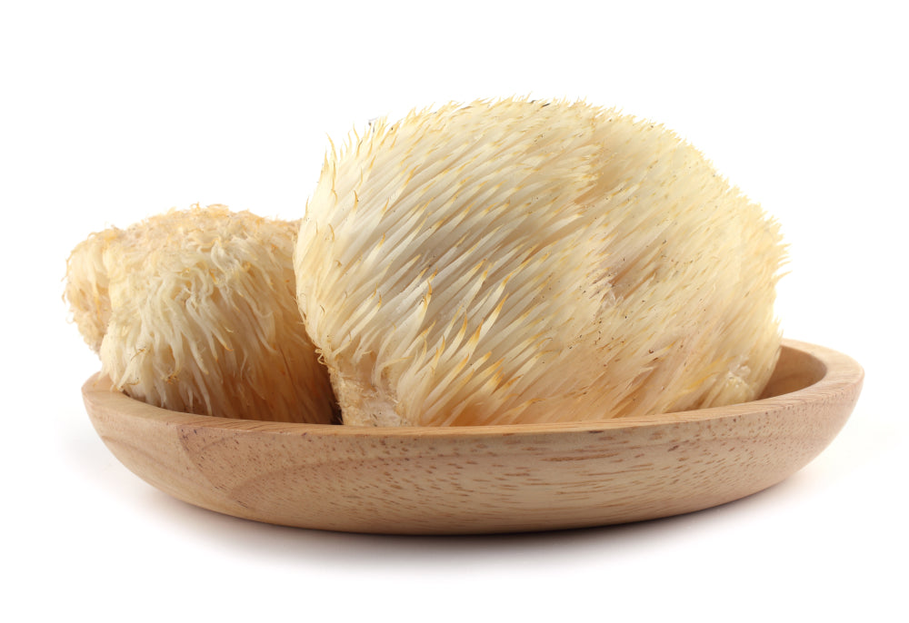 Lion's mane mushroom on plate